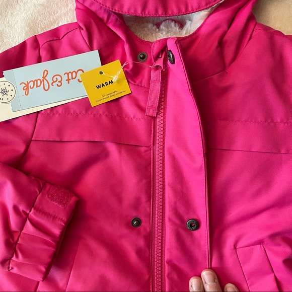 Cat & Jack Pink Outerwear Coat - Picture 2 of 8